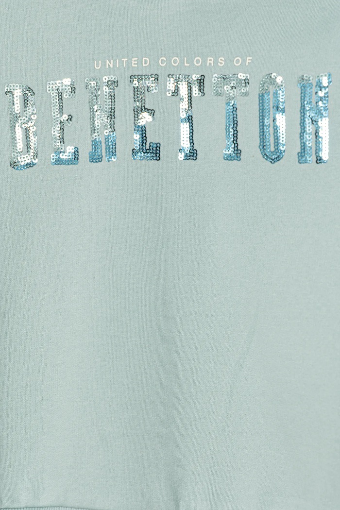 Dziewczynka United Colors of Benetton bluza dziecięca 39M2C205E.G.Seasonal turkusowy