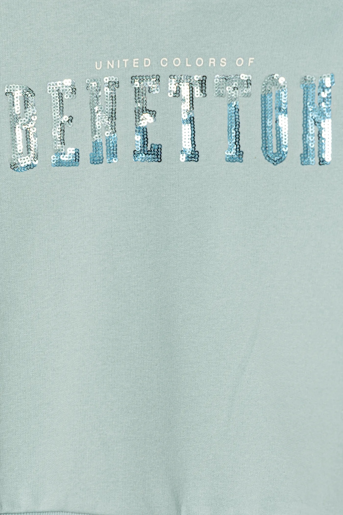 Dziewczynka United Colors of Benetton bluza dziecięca 39M2C205E.G.Seasonal turkusowy