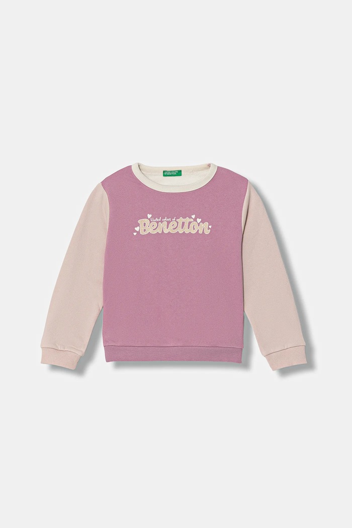 United Colors of Benetton bluză copii uni roz 39M2G10KY.P.Seasonal