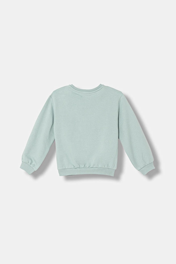 Detská mikina United Colors of Benetton 39M2G10LC.P.Seasonal tyrkysová AW25