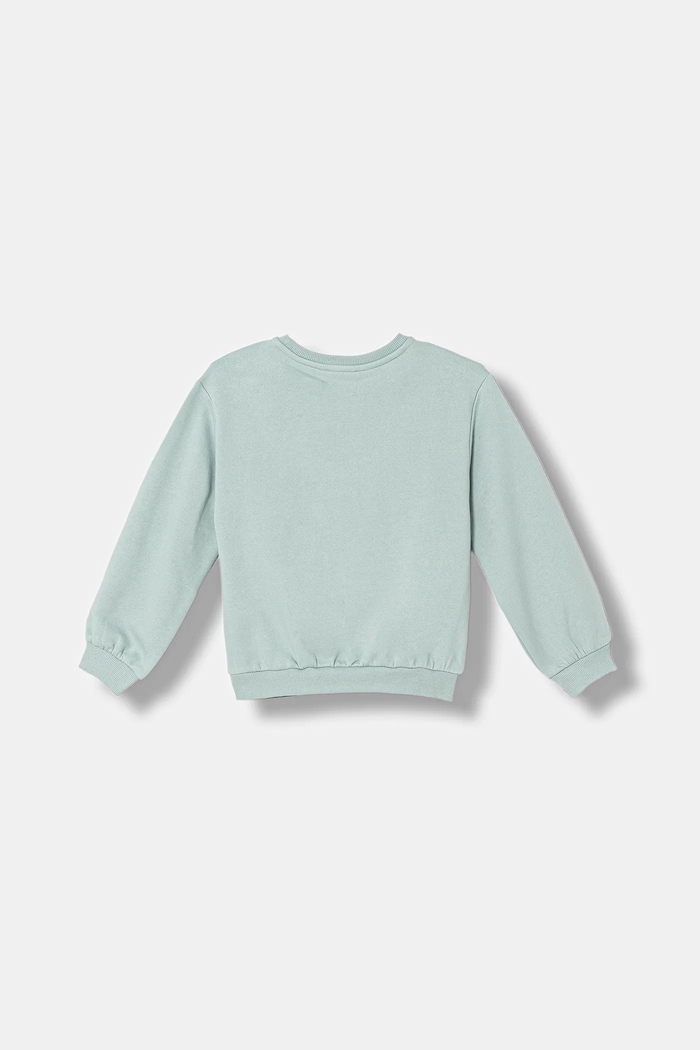 Detská mikina United Colors of Benetton 39M2G10LC.P.Seasonal tyrkysová AW25