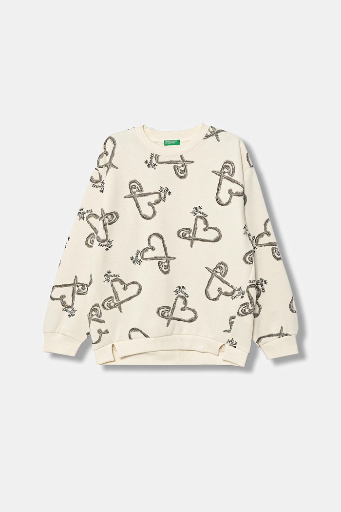 United Colors of Benetton bluza dziecięca pozostałe beżowy 3QHCC10RS.G.Seasonal