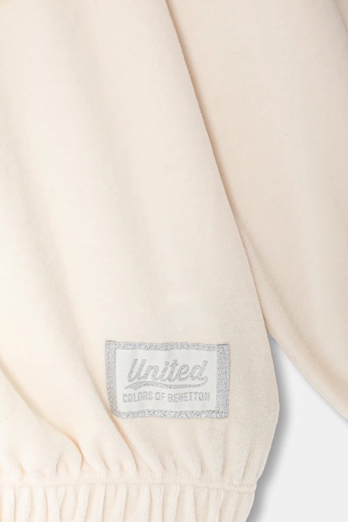 Dziewczynka United Colors of Benetton bluza dziecięca 3UAPC505Q.G.Seasonal beżowy
