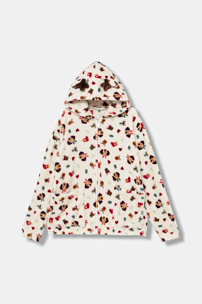 Dječja majica od flisa United Colors of Benetton Planet friendly bež 6FK81800W.G.Seasonal