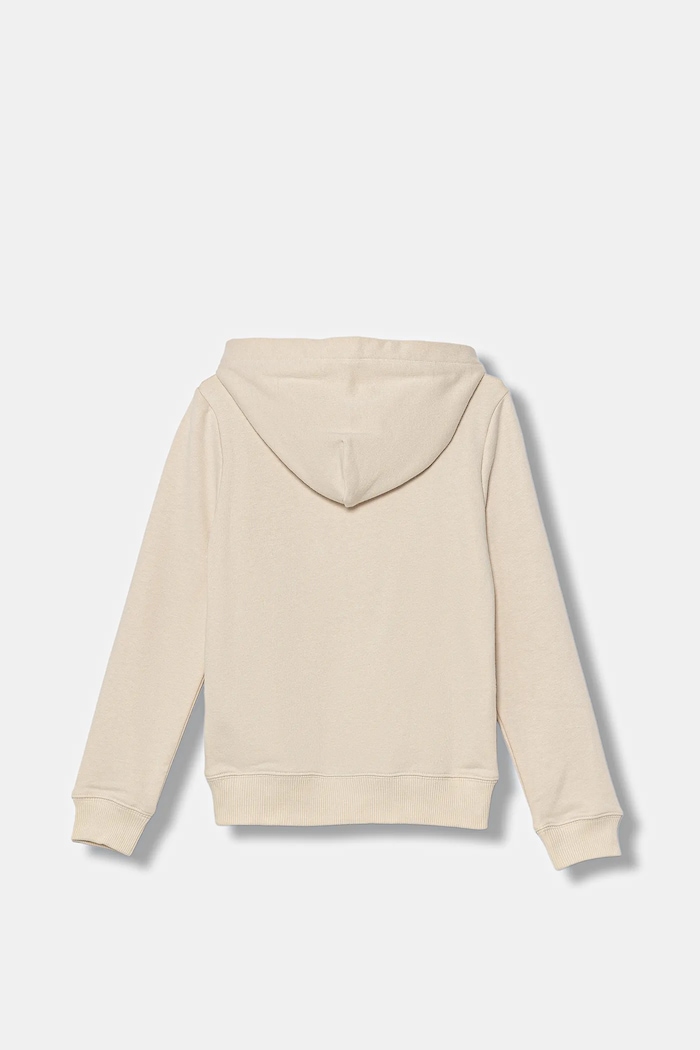 Dětská bavlněná mikina Calvin Klein Jeans IU0IU00266.128.170.9BYA béžová AW25