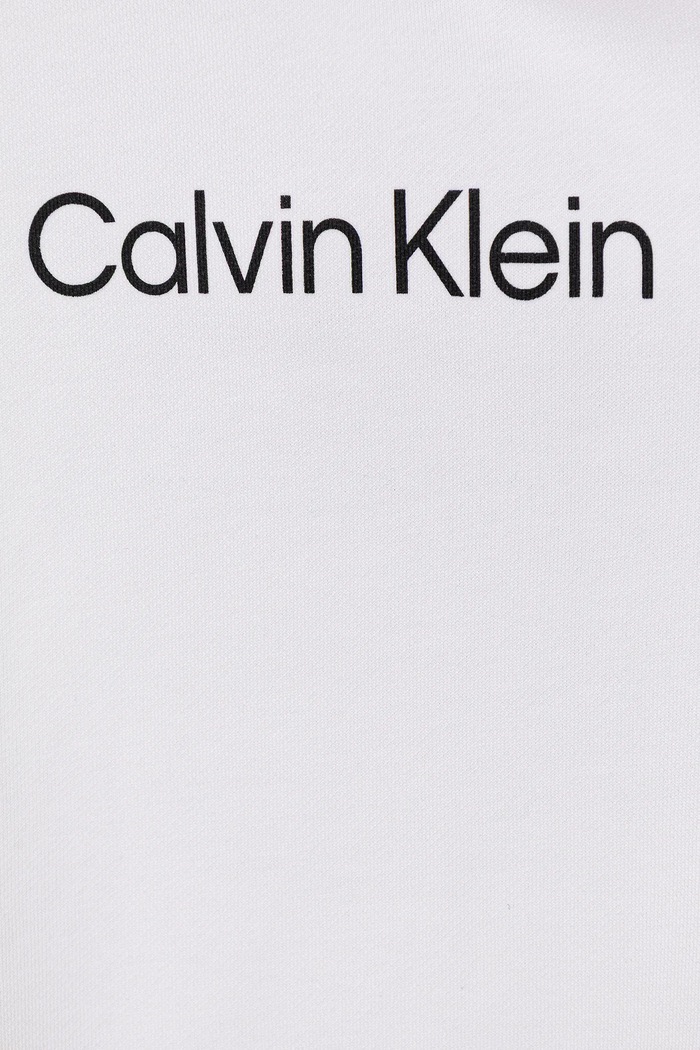 Κοριτσίστικα Βαμβακερή μπλούζα Calvin Klein Jeans IU0IU00679.128.176.9BYA λευκό
