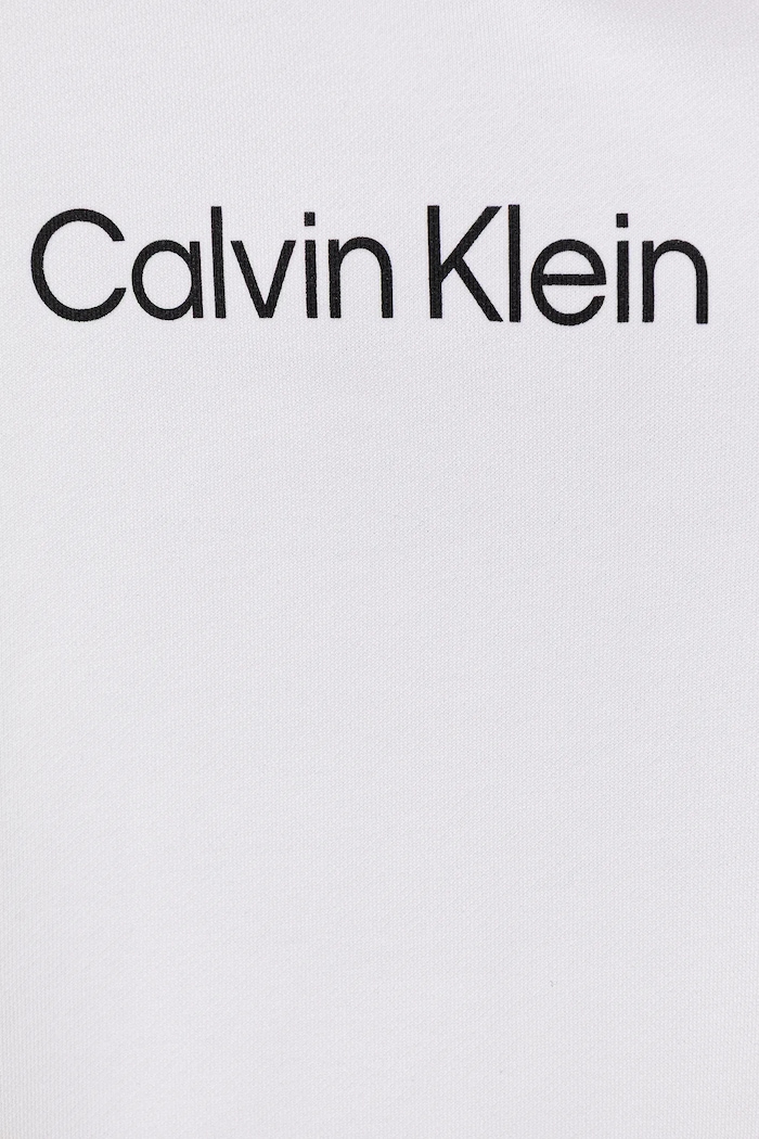 Κοριτσίστικα Βαμβακερή μπλούζα Calvin Klein Jeans IU0IU00679.128.176.9BYA λευκό