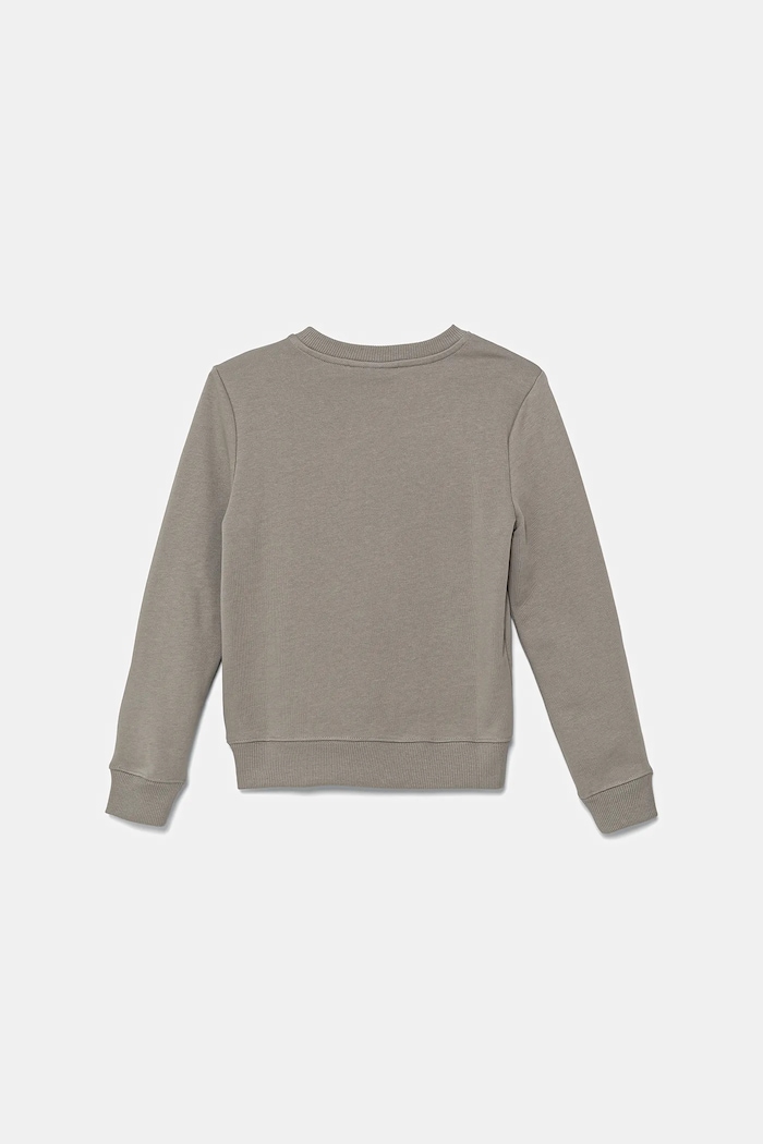 Dětská bavlněná mikina Calvin Klein Jeans IU0IU00680.9BYA šedá AW25