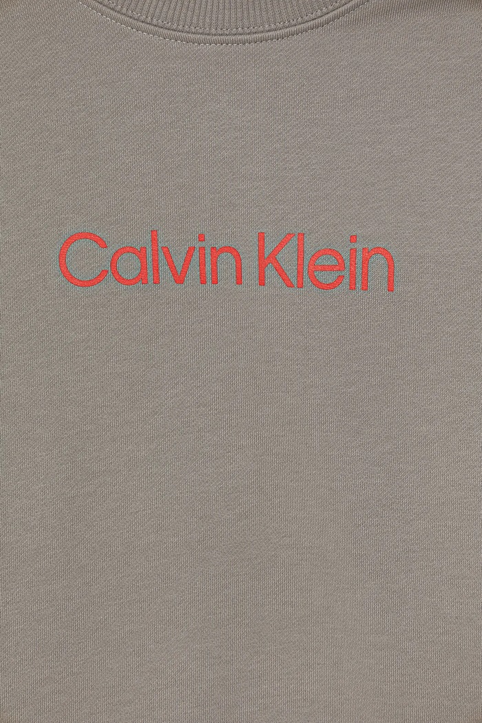 CHLAPEC Dětská bavlněná mikina Calvin Klein Jeans IU0IU00680.9BYA šedá