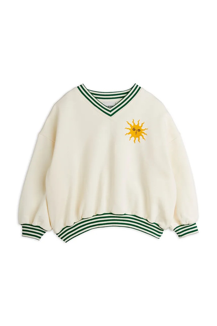 Chłopiec Mini Rodini Bluza bawełniana dziecięca Sun 2562010811 beżowy