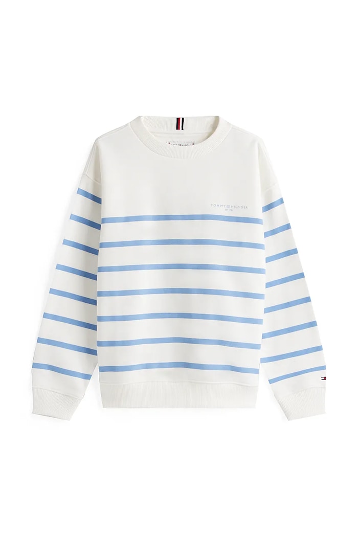 Detská mikina Tommy Hilfiger KS0KS00633.128.176.9BYA biela AW25