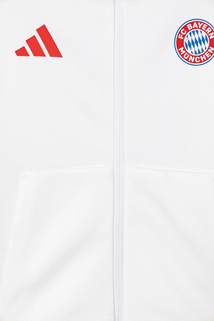 adidas Performance bluza dziecięca FC Bayern Munich biały JM9437