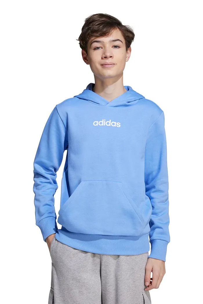 Детски суичър adidas изчистен син JN2431
