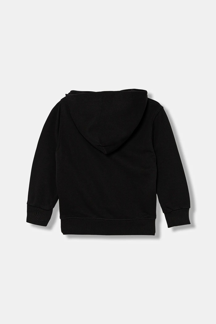 Детски памучен суичър Diesel SXGINHOOD OVER SWEAT-SHIRT J02502 черен AW25