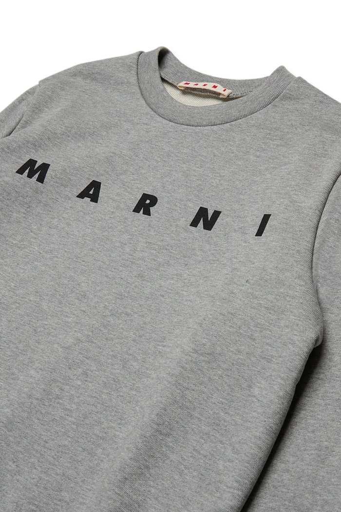 Chłopiec Marni bluza bawełniana dziecięca MS340U SWEAT-SHIRT M01612 szary