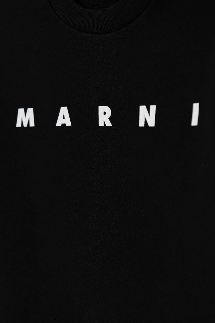Chlapec Detská bavlnená mikina Marni MS340U SWEAT-SHIRT M01612 čierna