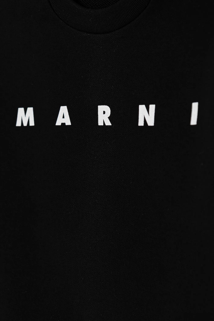 Chlapec Detská bavlnená mikina Marni MS340U SWEAT-SHIRT M01612 čierna