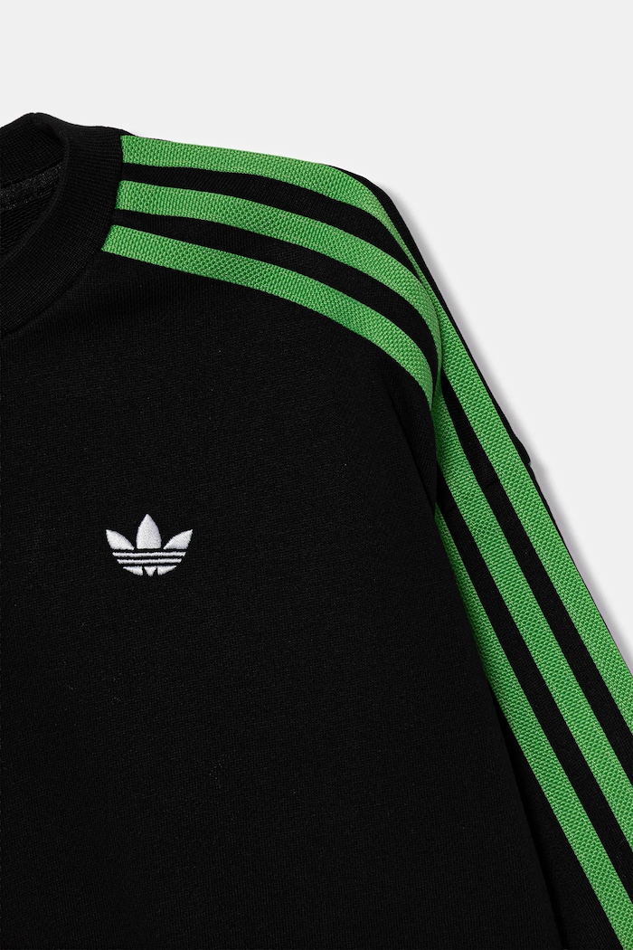 Παιδική βαμβακερή μπλούζα adidas Originals adidas Originals JW7723 μαύρο