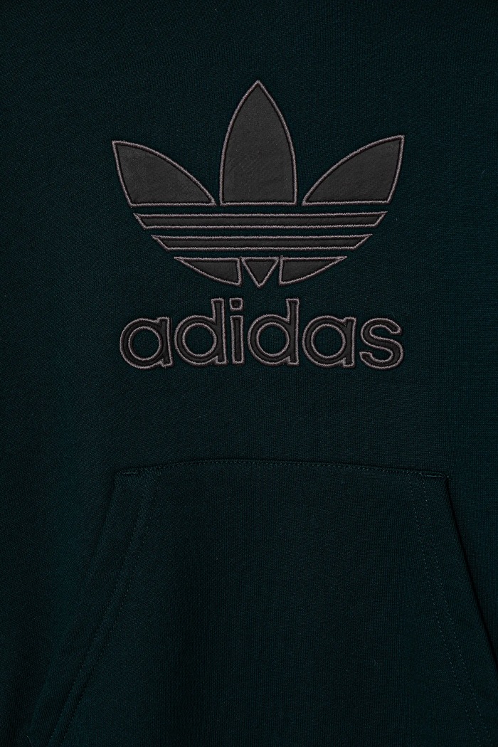 adidas Originals hanorac de bumbac pentru copii verde JV8640