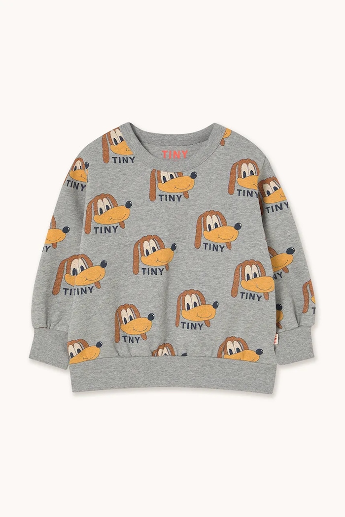 Tinycottons hanorac de bumbac pentru copii DOGS SWEATSHIRT AW25.067 gri AW25