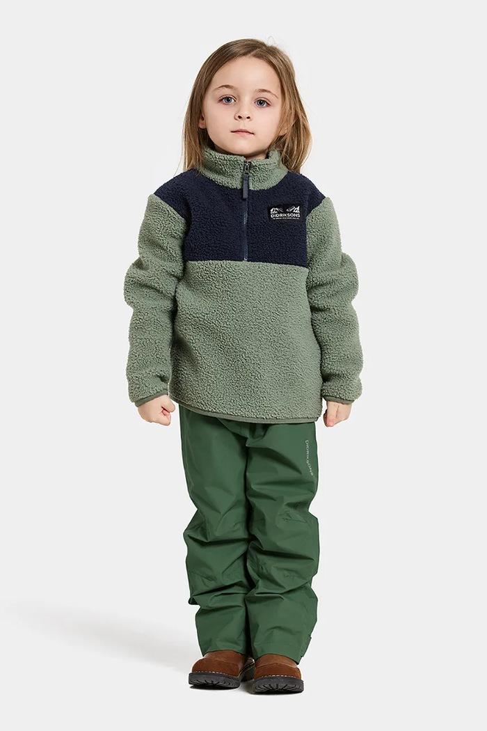 Μπλούζα Didriksons GOSIG KIDS HALFZIP πράσινο 505536.9BYA