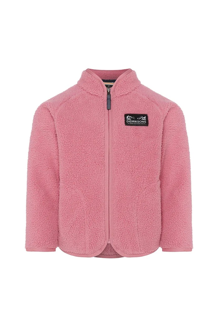 Flis pulover Didriksons GIBBS KIDS FULLZIP 2 505577.9BYA roza AW25
