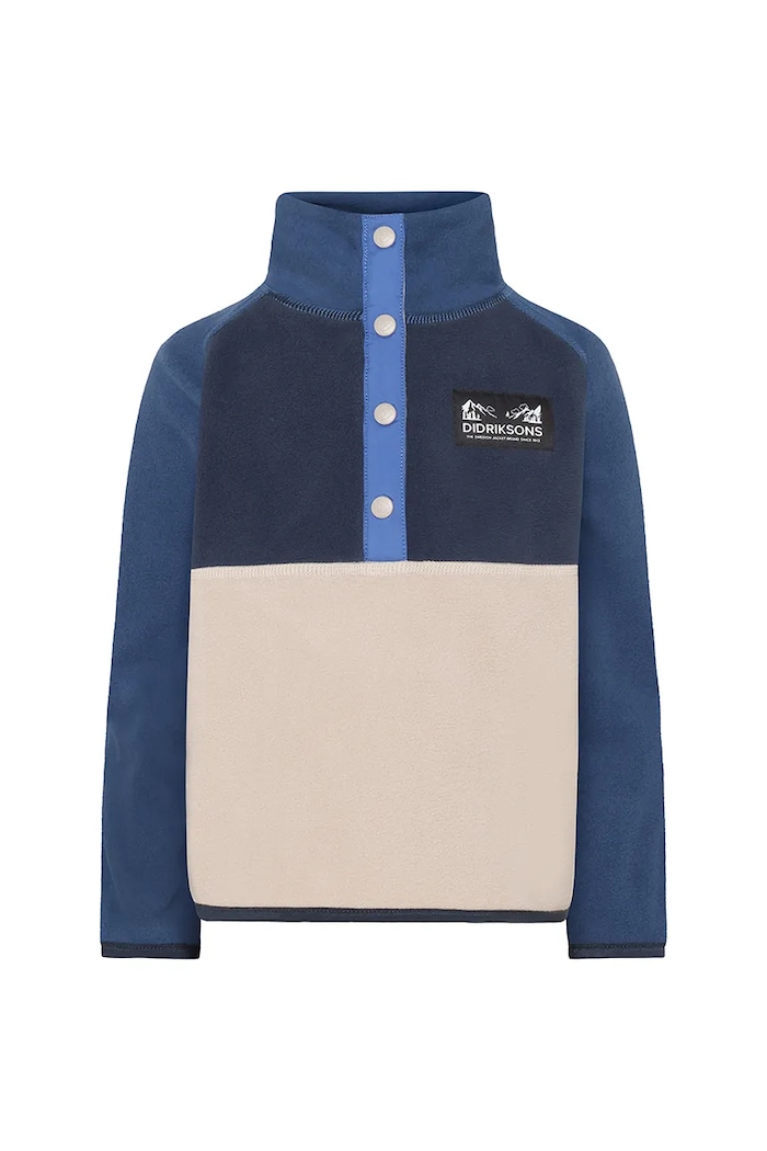 Mikina Didriksons MONTE KIDS HALF BU 4 505590.9BYA modrá AW25