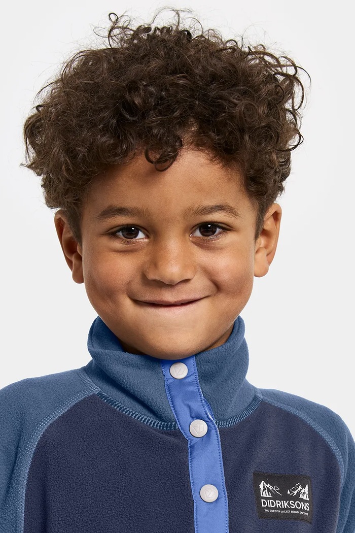 Mikina Didriksons MONTE KIDS HALF BU 4 505590.9BYA modrá