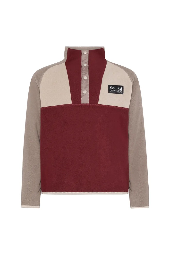 Dětská mikina Didriksons YOKTO K 1/2 BTN 2 505780.9BYA burgundské AW25