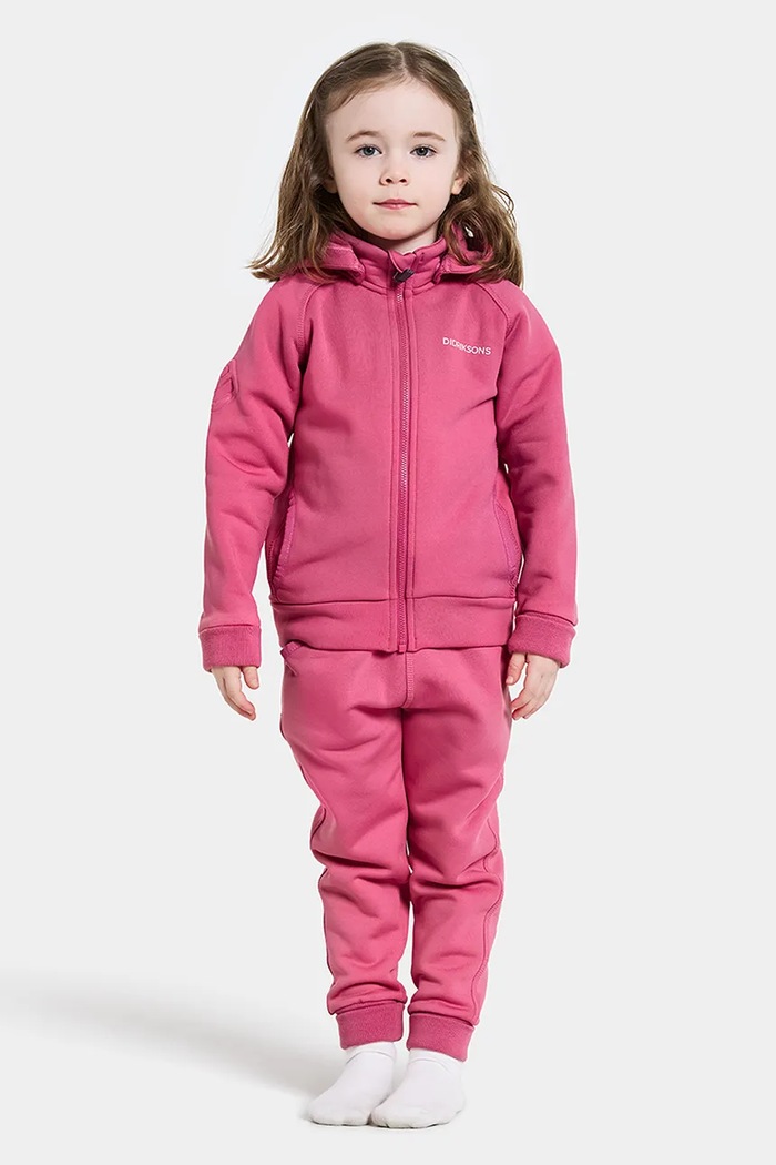 Pulover Didriksons SILJAN KIDS FZ roza 505900.9BYA