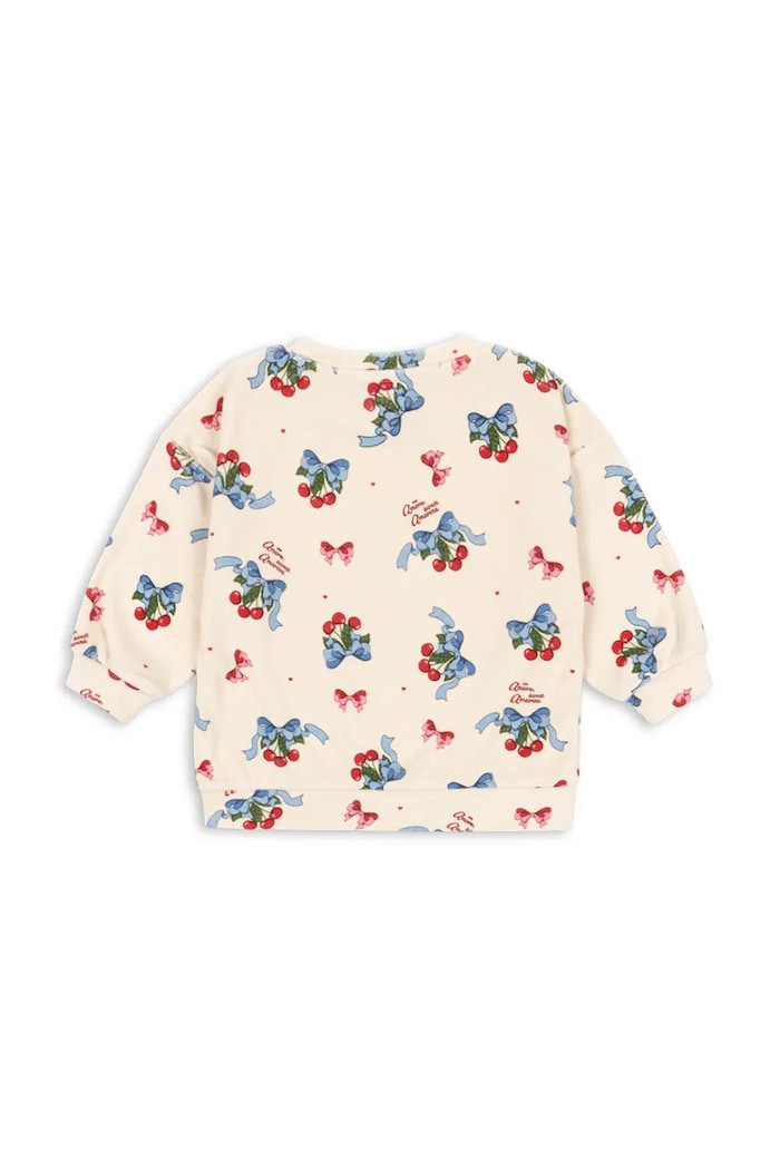Konges Sløjd Παιδική μπλούζα από βαμβάκι Konges Sløjd ITTY SWEAT SHIRT GOTS KS103831.9BYA μπεζ AW25