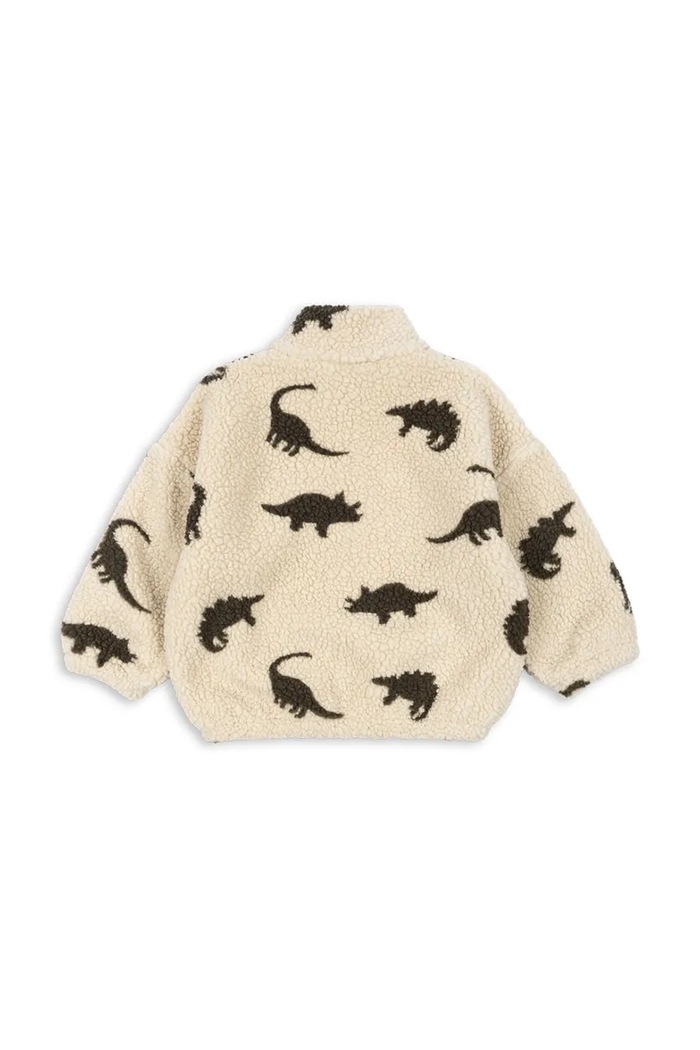 Konges Sløjd flísová mikina detská JODY TEDDY HALF ZIP GRS KS104067.9BYA béžová AW25