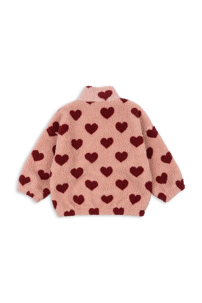 Konges Sløjd hanorac din polar copii JODY TEDDY HALF ZIP GRS KS104067.9BYA roz AW25