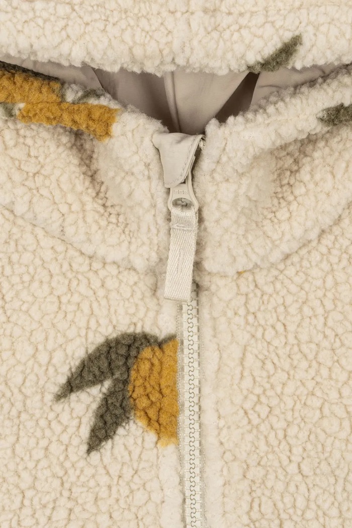 Мальчик Konges Sløjd Детская куртка Konges Sløjd JODY TEDDY HOODIE GRS KS104068.9BYA бежевый
