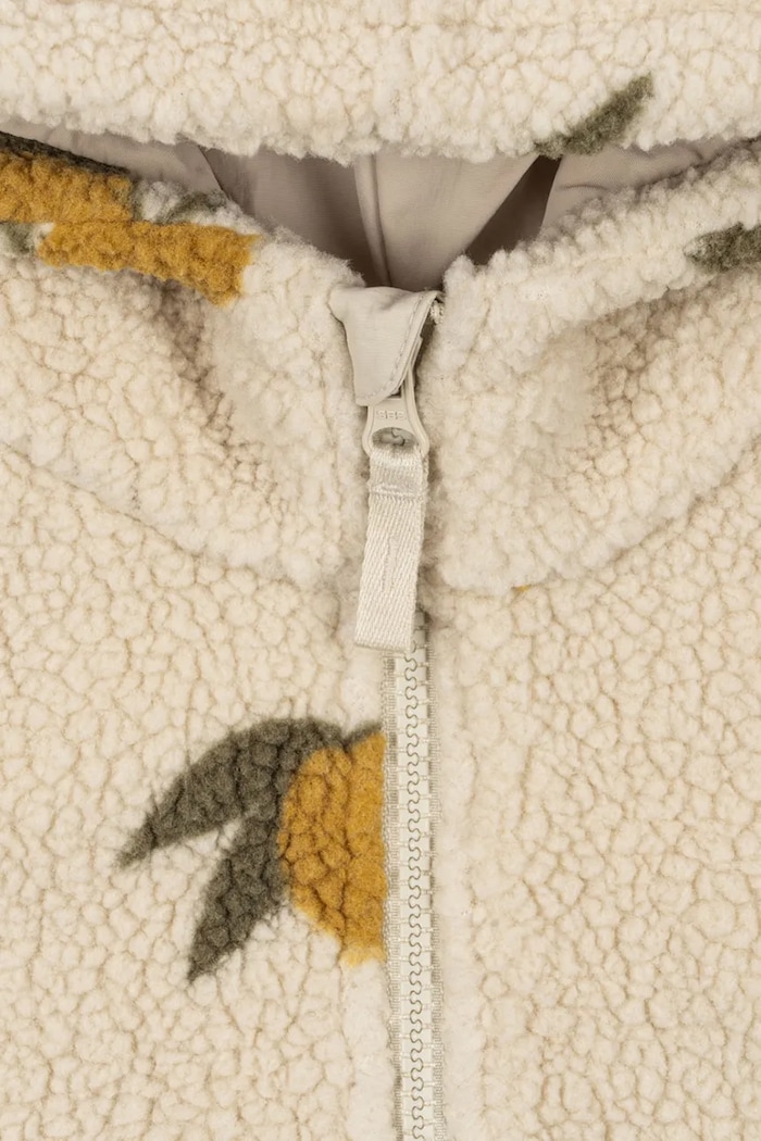 Мальчик Konges Sløjd Детская куртка Konges Sløjd JODY TEDDY HOODIE GRS KS104068.9BYA бежевый