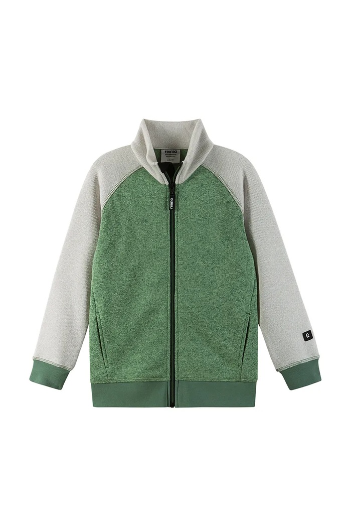 Reima Βρεφική μπλούζα fleece Reima Neulomus πράσινο 5200365A.9BYA