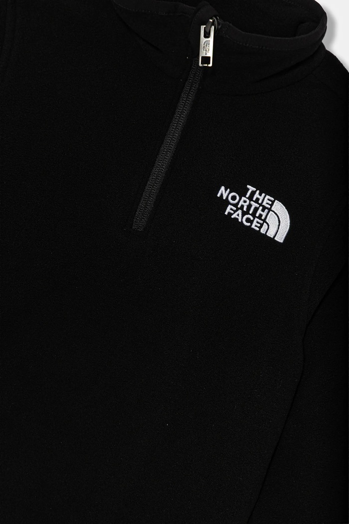 Deklice Otroški pulover iz flisa The North Face TEEN GLACIER 1/4 ZIP PULLOVER NF0A8CVGJK31 črna