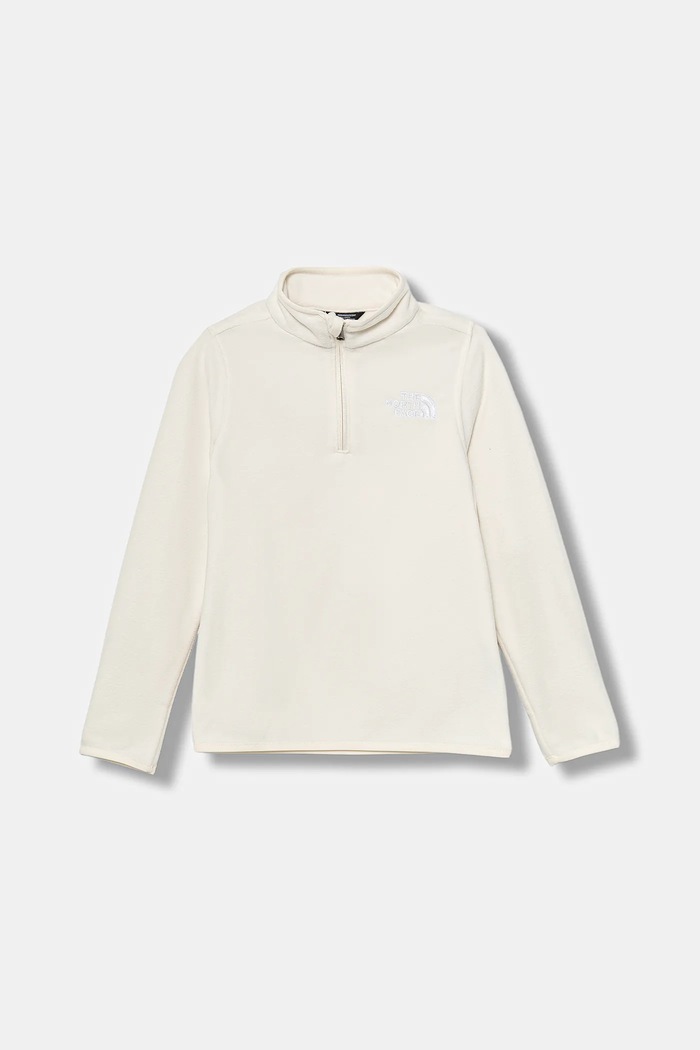 The North Face Bluza dziecięca TEEN GLACIER 1/4 ZIP PULLOVER beżowy NF0A8CVGQLI1