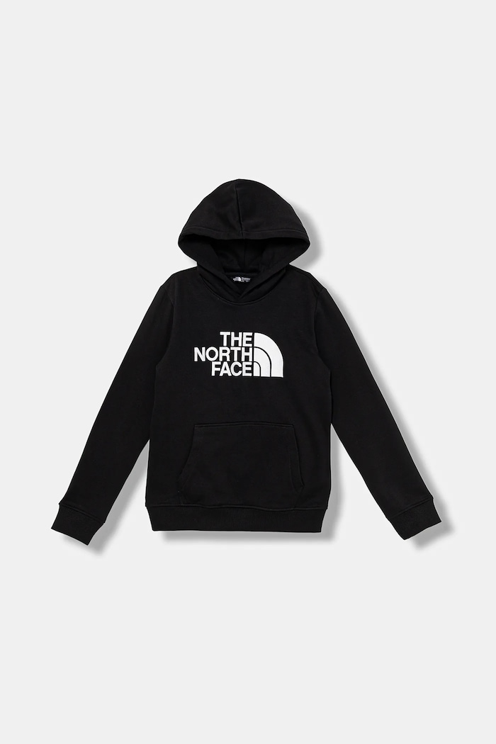 Dětská mikina The North Face TEEN DREW PEAK PULLOVER HOODIE s kapucí černá NF0A8EHHJK31