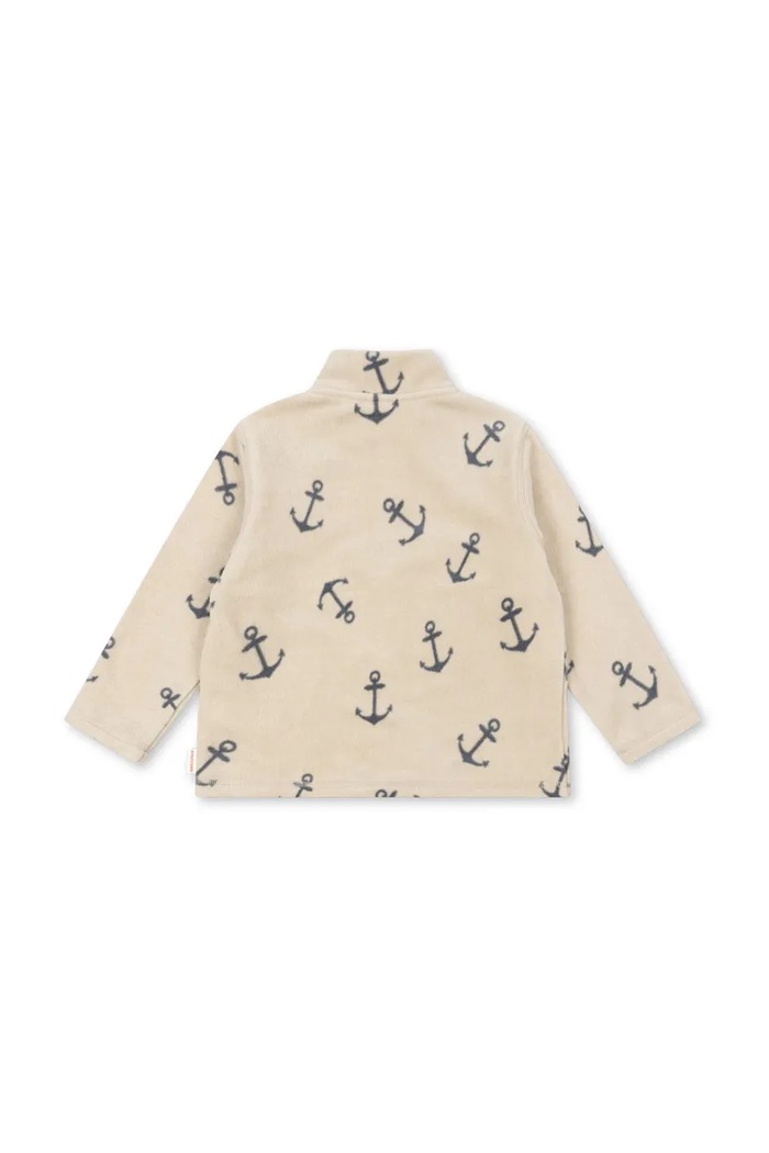 Chlapec Detská mikina Konges Sløjd TAVI FLEECE SWEATSHIRT GRS KS103542.9BYA béžová