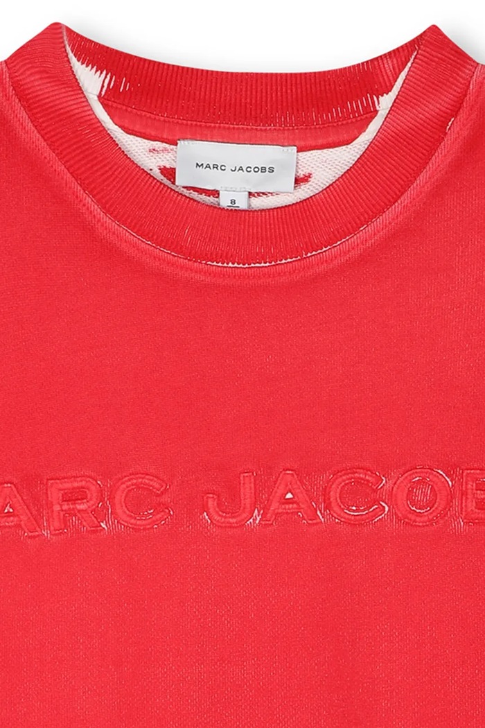CHLAPEC Dětská bavlněná mikina Marc Jacobs W60653.114.150 červená