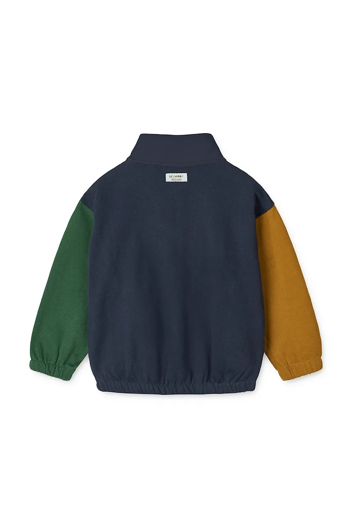 BIMBA Liewood felpa in cotone bambino/a Cassius Zip-up Sweatshirt LW20080.9BYA blu navy