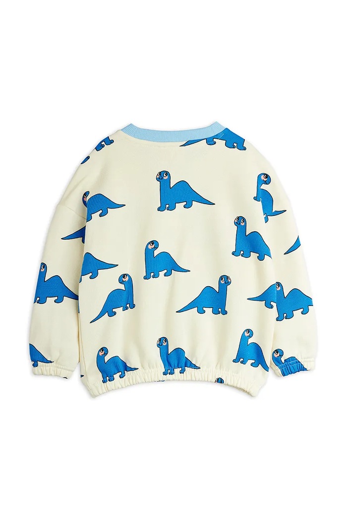 Παιδική βαμβακερή μπλούζα Mini Rodini Dino 25720114 λευκό AW25