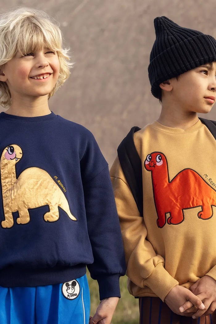 Dječja pamučna dukserica Mini Rodini Dino 25720116