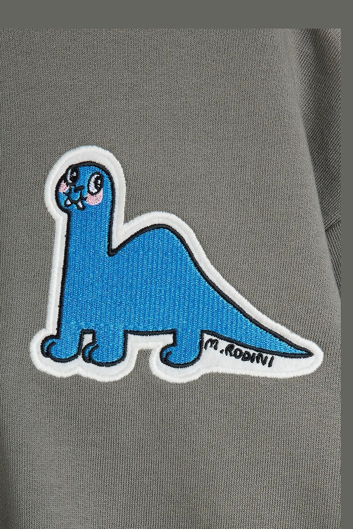 CHLAPEC Dětská bavlněná mikina Mini Rodini Dino 25720130 zelená