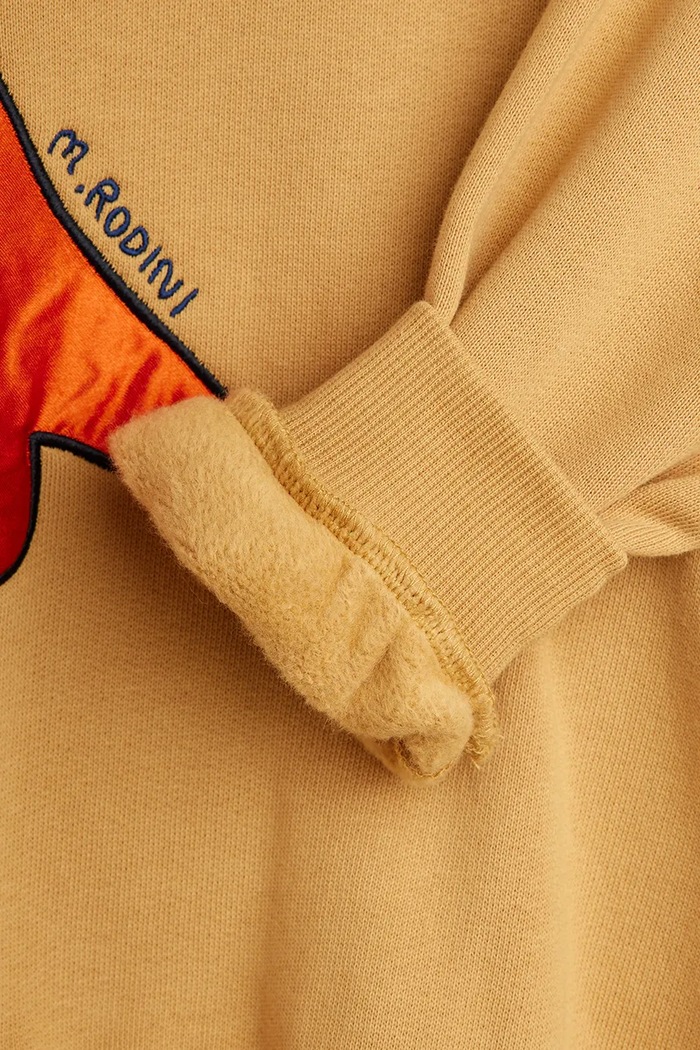 Detská bavlnená mikina Mini Rodini Dino 25720133 oranžová