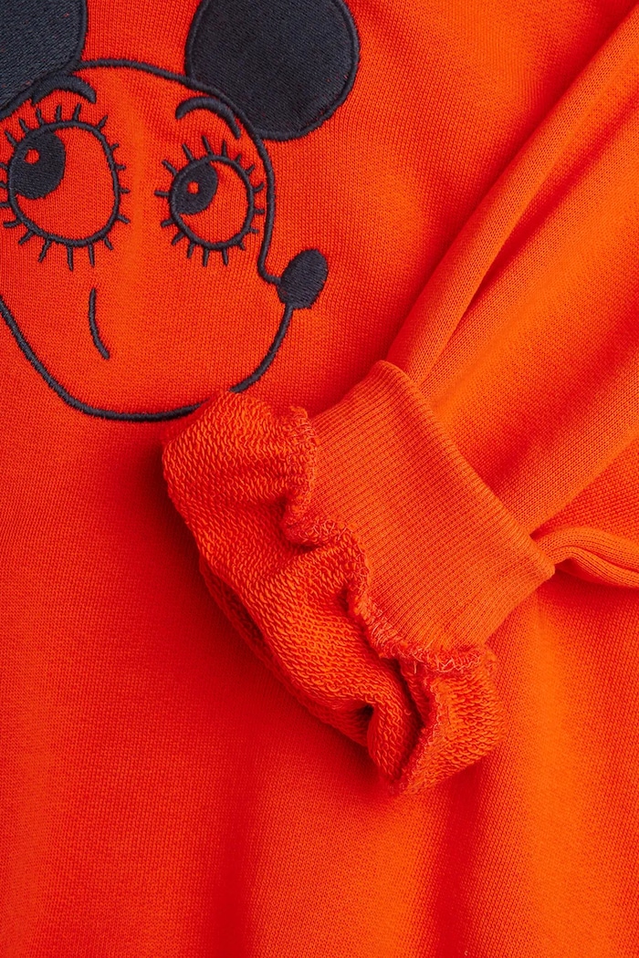 Mini Rodini bluza bawełniana dziecięca Ritzratz 25720140 czerwony
