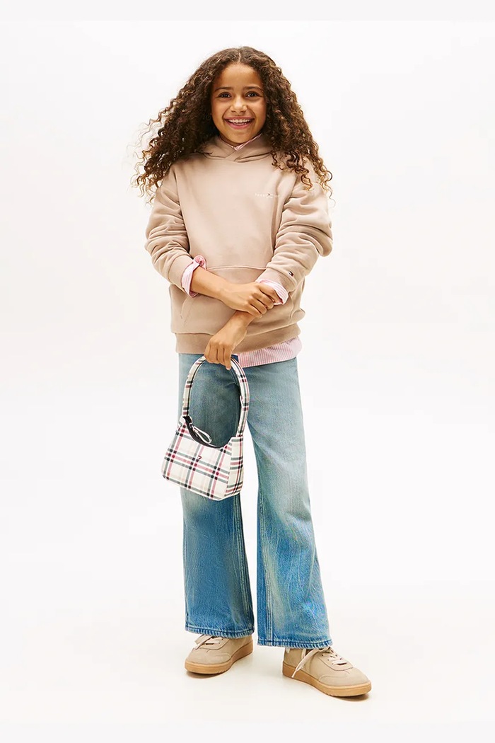 CHLAPEC Dětská mikina Tommy Hilfiger KS0KS00660.128.176.9BYA hnědá