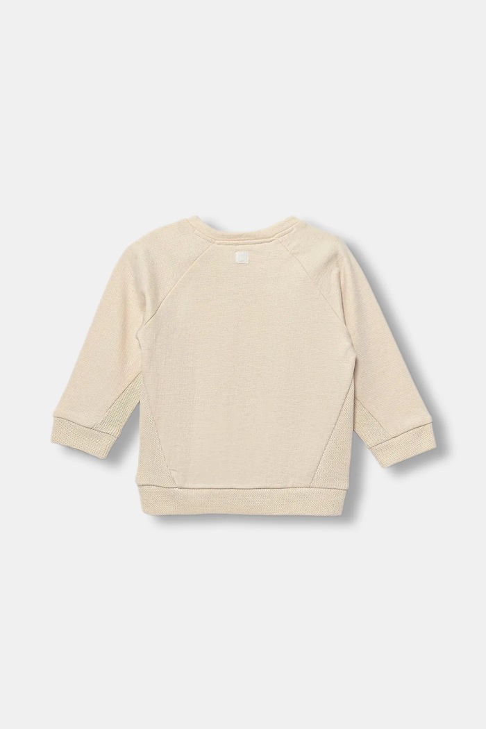 United Colors of Benetton bluza bawełniana niemowlęca 3ITEA106H.W.seasonal beżowy AW25