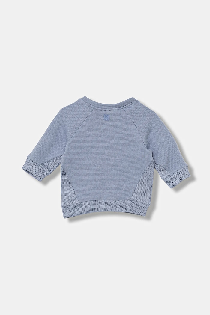 United Colors of Benetton bluza bawełniana niemowlęca 3ITEA106H.W.seasonal niebieski AW25